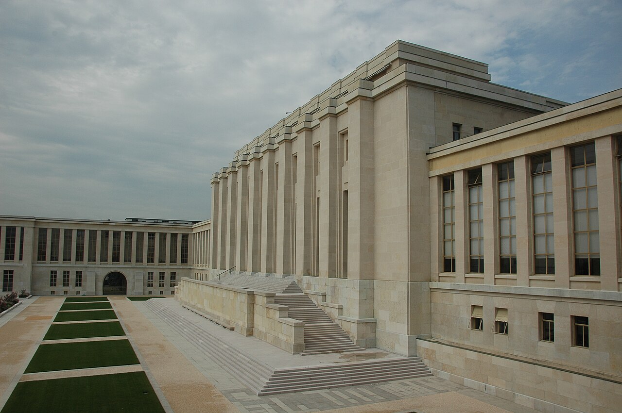 Palais des Nations, home of the United Nations Office at Geneva.